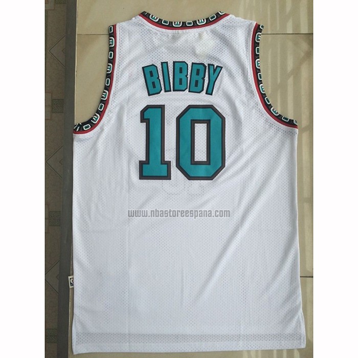 Camiseta Memphis Grizzlies Mike Bibby NO 10 Historic Retro Blanco
